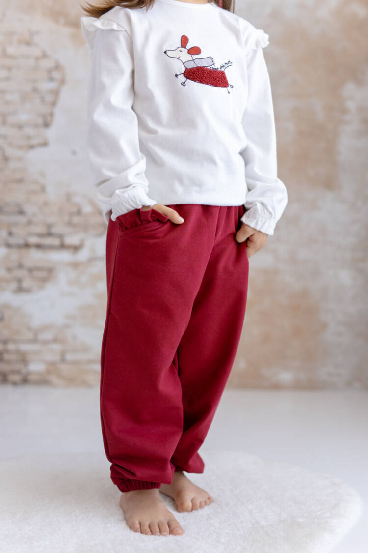 Wholesale Ruffled Pocket Sweatpants for Girls 5-8Y - Brand: Zeyland - Kids & Baby Clothes Wholesale - Globality Store