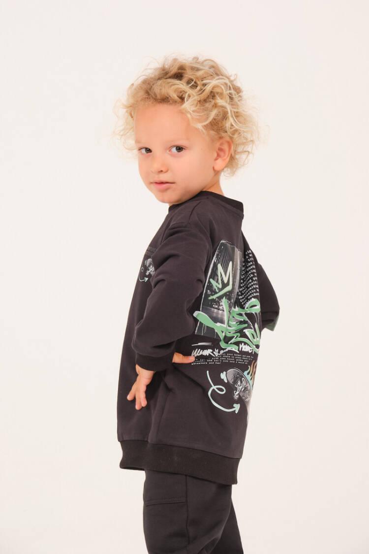 Wholesale Striped Pocket Detail Sweatshirt for Boys - Brand: Zeyland - Kids & Baby Clothes Wholesale - Globality Store