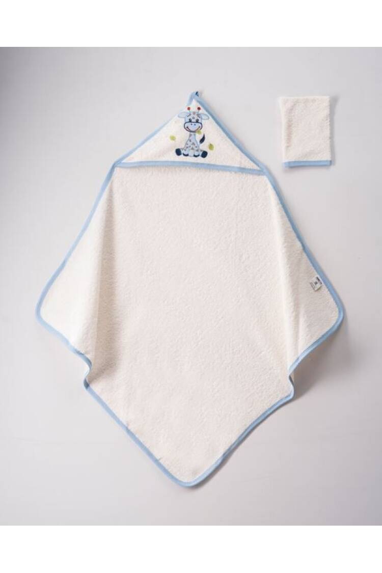 Wholesale Unisex 2-Piece Set with Scrub Mitt and Towel 80x80 - Brand: Ramel Kids - Kids & Baby Clothes Wholesale - Globality Store