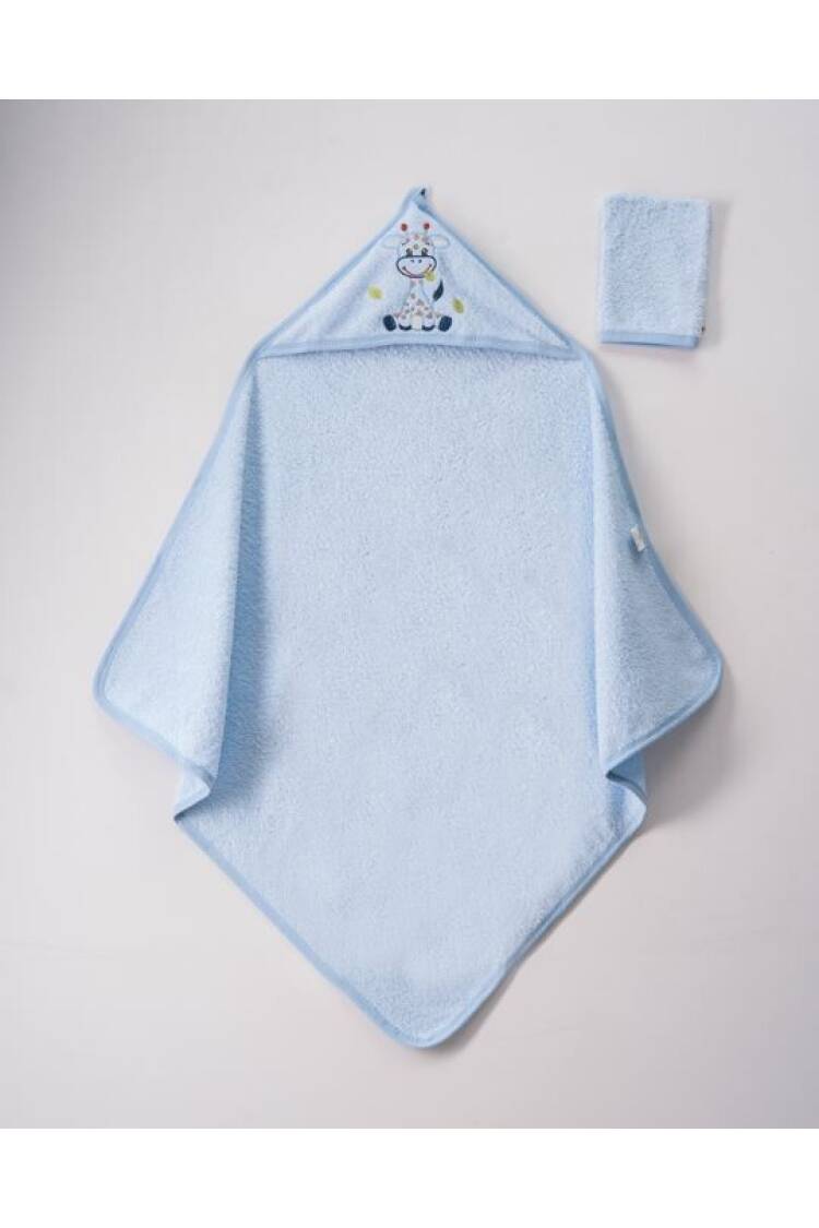 Wholesale Unisex 2-Piece Set with Scrub Mitt and Towel 80x80 - Brand: Ramel Kids - Kids & Baby Clothes Wholesale - Globality Store