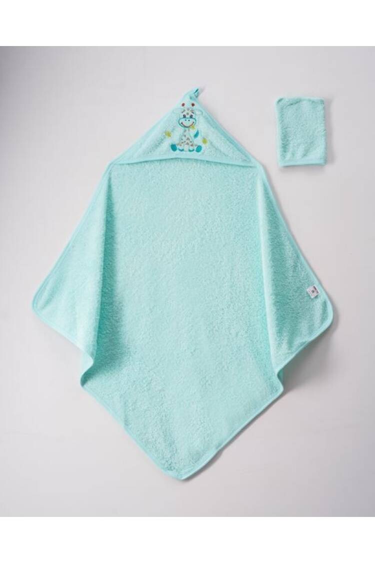 Wholesale Unisex 2-Piece Set with Scrub Mitt and Towel 80x80 - Brand: Ramel Kids - Kids & Baby Clothes Wholesale - Globality Store