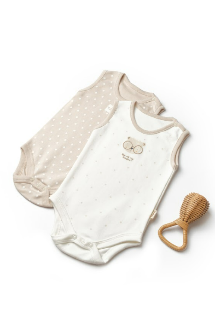 Wholesale Unisex Baby 2-Pack Strappy Bodysuit - 2025 -CSY8100 0-24M - Brand: BabyCosy - Kids & Baby Clothes Wholesale - Globality Store