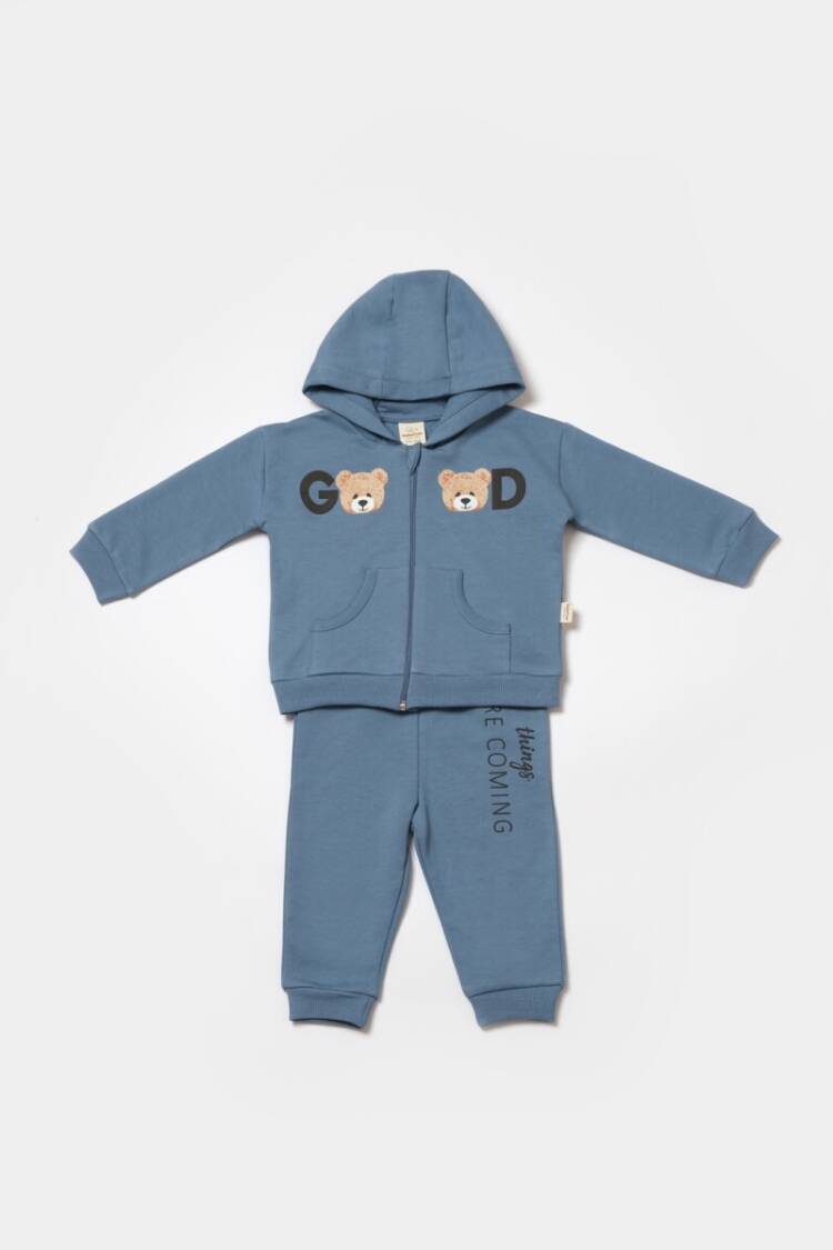 Wholesale Unisex Baby 2-Piece Cardigan and Pants Set 3-24M 100% Organic Cotton Cosy - Brand: BabyCosy - Kids & Baby Clothes Wholesale - Globality Store