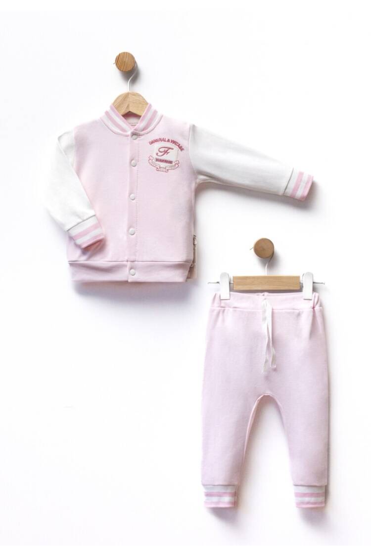 Wholesale Unisex Baby 2-Piece College Jacket and Pants Set 6-18M - Brand: Flexi Baby - Kids & Baby Clothes Wholesale - Globality Store