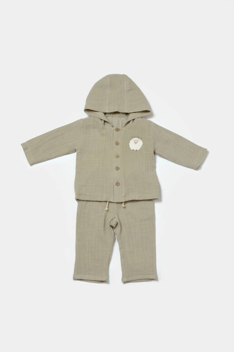 Wholesale Unisex Baby 2-Piece Hooded Jacket and Pants Set 3-24M 100% Cotton Baby Cosy - Brand: BabyCosy - Kids & Baby Clothes Wholesale - Globality Store