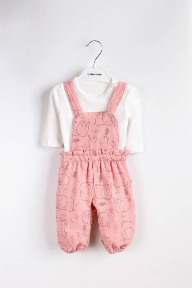 Wholesale Unisex Baby 2-Piece Jumpsuit and T-Shirt Set 3-12M - Brand: Minicorn - Kids & Baby Clothes Wholesale - Globality Store