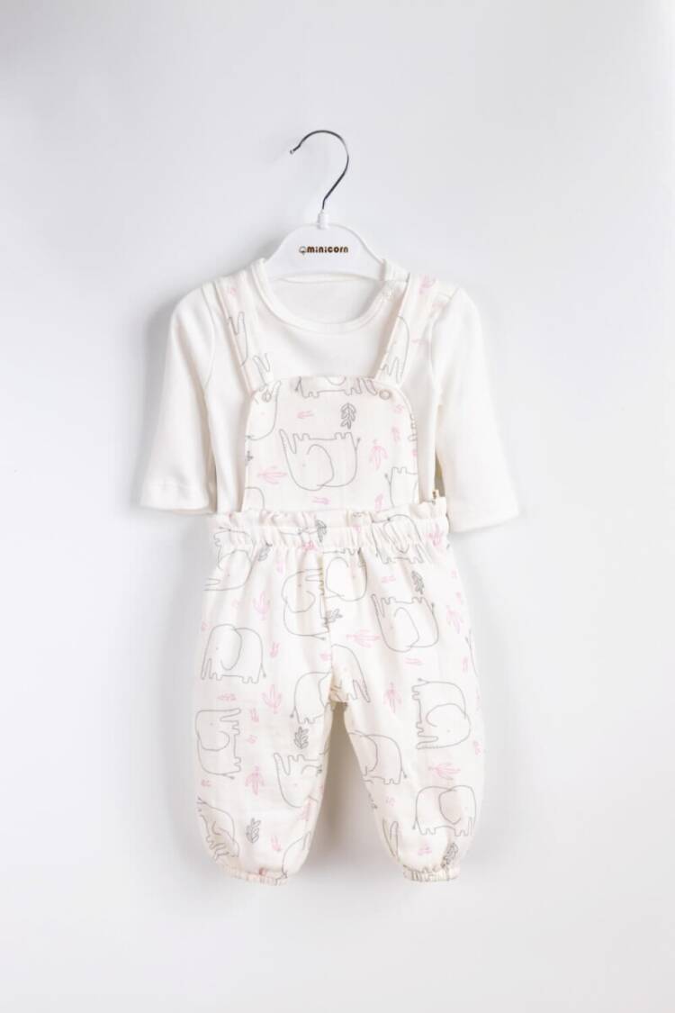 Wholesale Unisex Baby 2-Piece Jumpsuit and T-Shirt Set 3-12M - Brand: Minicorn - Kids & Baby Clothes Wholesale - Globality Store