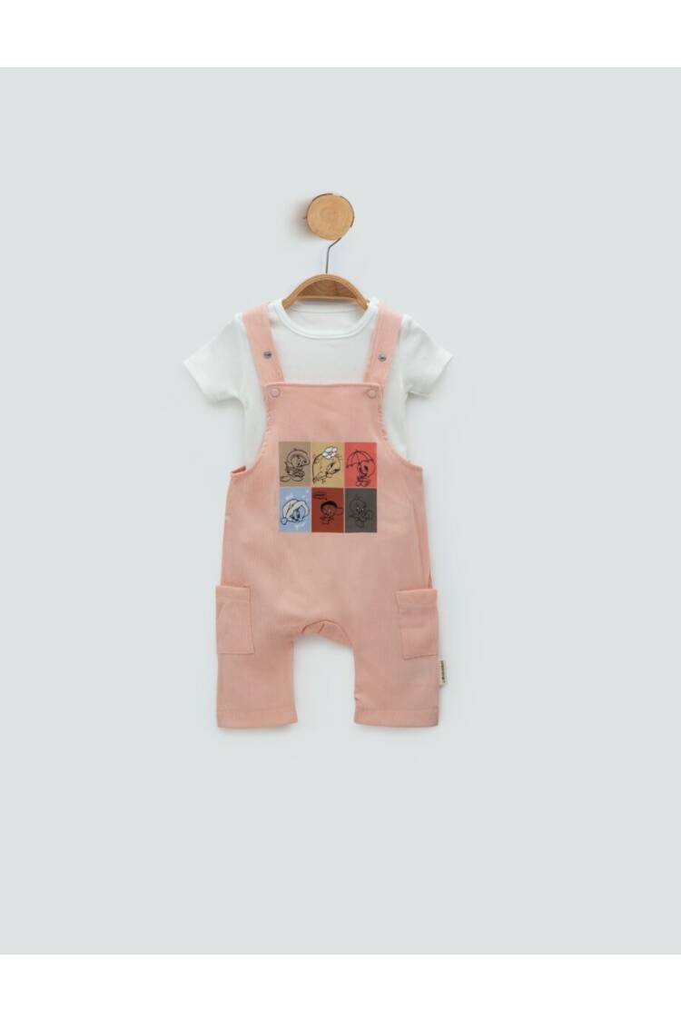 Wholesale Unisex Baby 2-Piece Overalls and T-Shirt Set 3-12M - Brand: Minicorn - Kids & Baby Clothes Wholesale - Globality Store