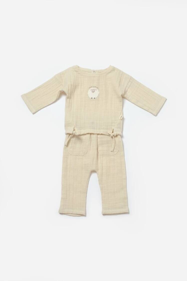 Wholesale Unisex Baby 2-Piece Sweatshirt and Pants Set %100 Cotton Baby Cosy - Brand: BabyCosy - Kids & Baby Clothes Wholesale - Globality Store