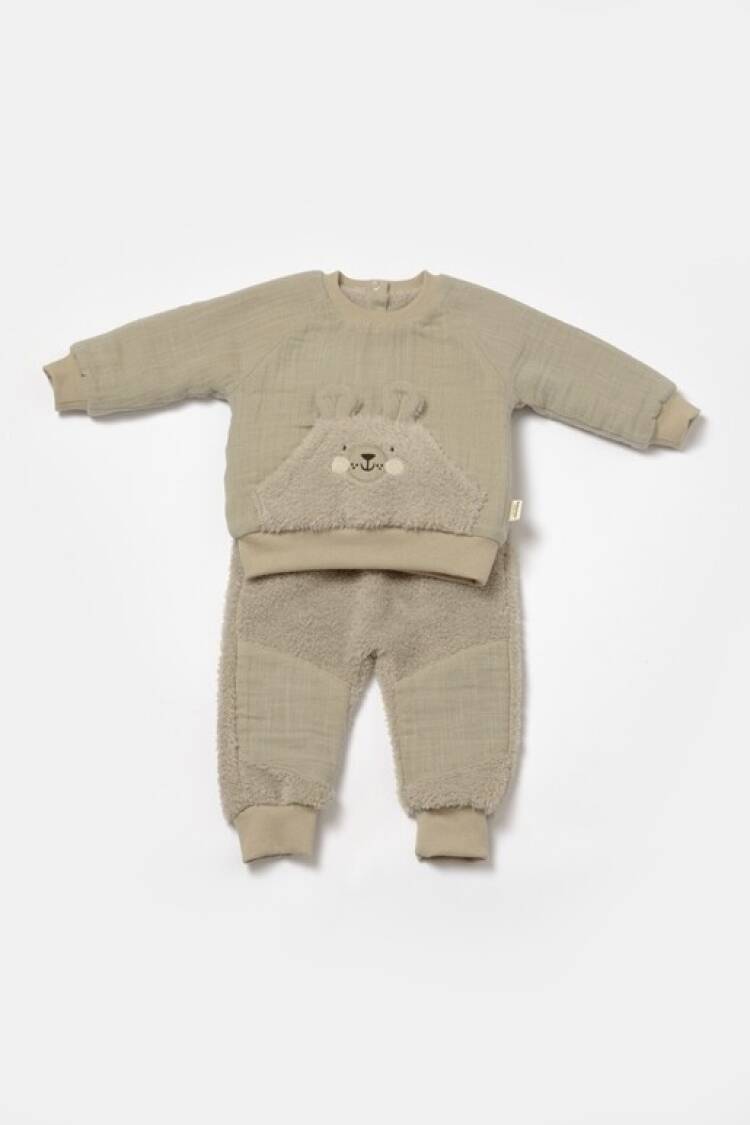 Wholesale Unisex Baby 2-Piece Sweatshirt and Pants Set 100% Cotton Baby Cosy - Brand: BabyCosy - Kids & Baby Clothes Wholesale - Globality Store
