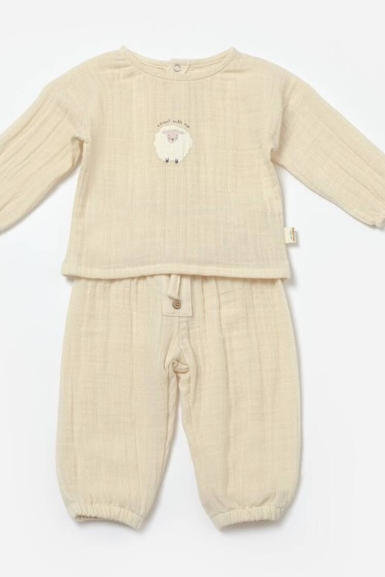 Wholesale Baby 2-Piece Sweatshirt and Pants Set 3-24M 100% Cotton Organic Baby Cosy - Brand: BabyCosy - Kids & Baby Clothes Wholesale - Globality Store