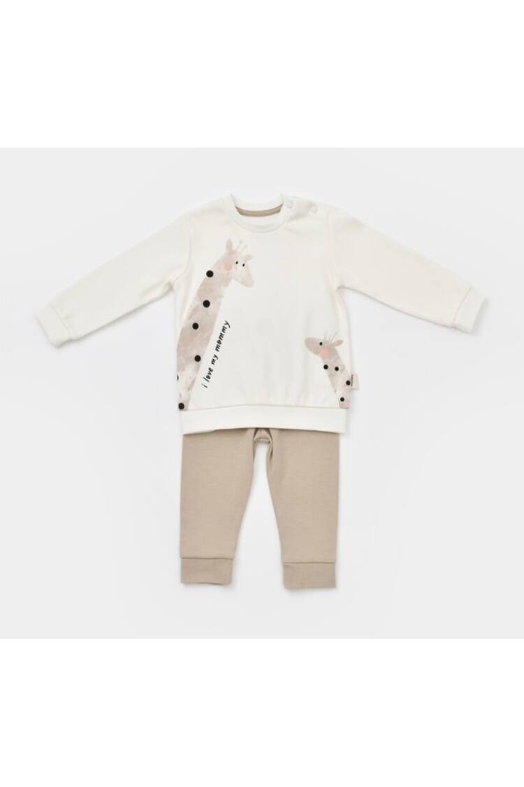 Wholesale Unisex Baby 2-Piece Sweatshirt and Pants Set 100% Organic Cotton 3-24M Baby Cosy - Brand: BabyCosy - Kids & Baby Clothes Wholesale - Globality Store