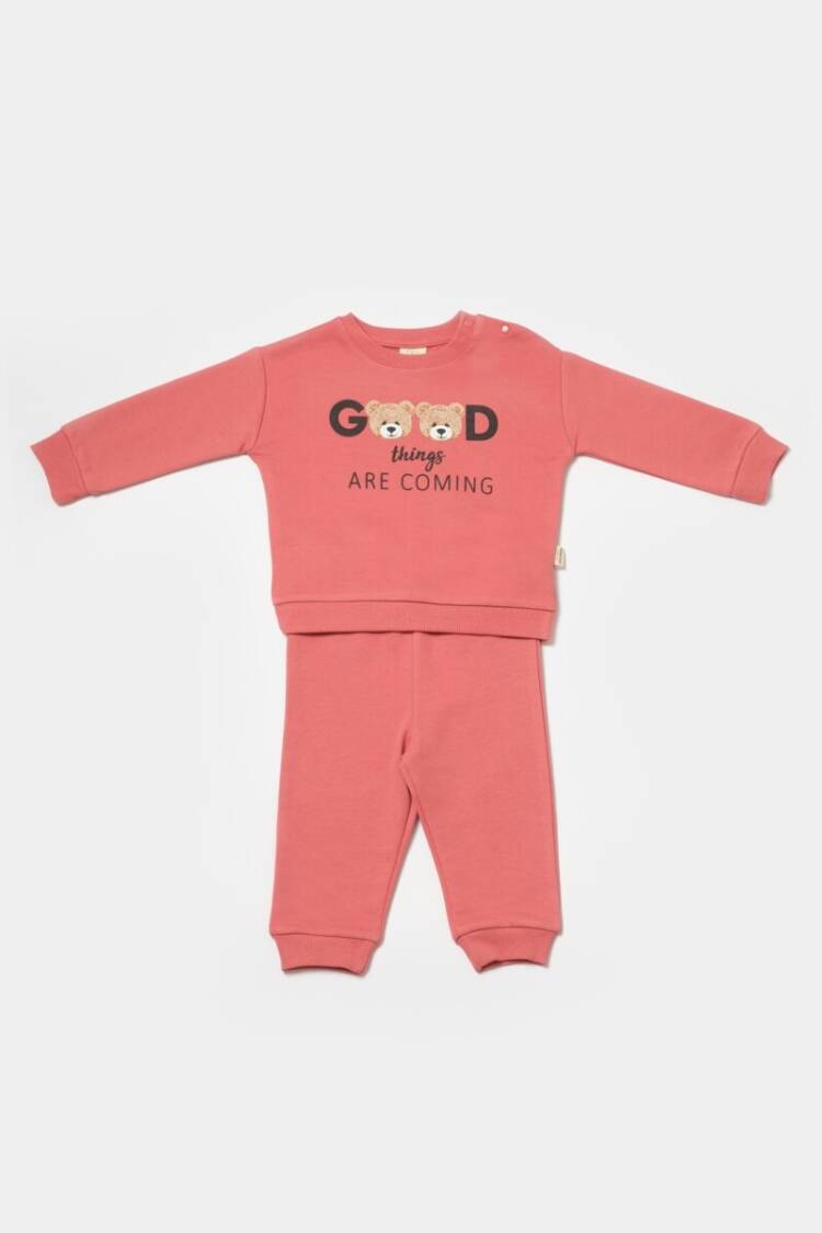 Wholesale Unisex Baby 2-Piece Sweatshirt and Pants Set 3-24M Organic Cotton Baby Cosy - Brand: BabyCosy - Kids & Baby Clothes Wholesale - Globality Store