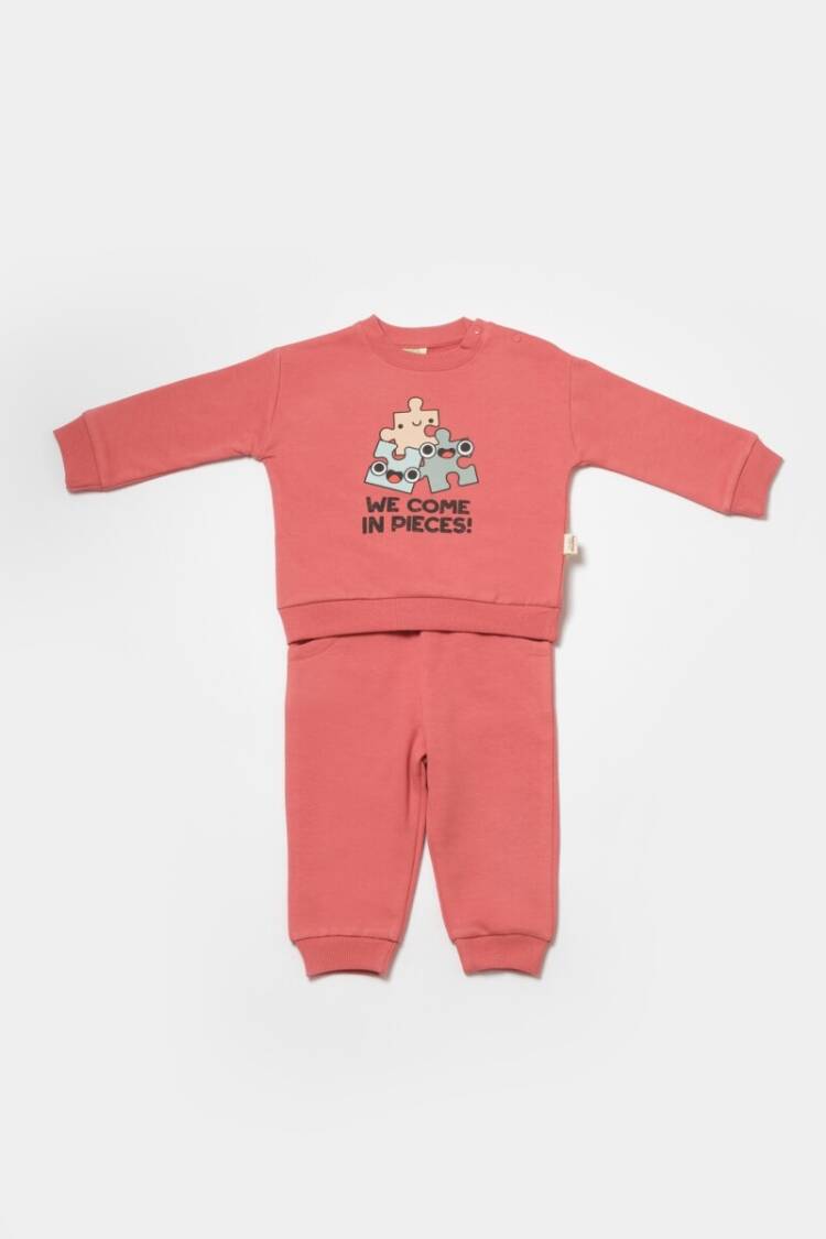 Wholesale Unisex Baby 2-Piece Sweatshirt and Pants Set 3-24M 100% Organic Cotton Baby Cosy - Brand: BabyCosy - Kids & Baby Clothes Wholesale - Globality Store