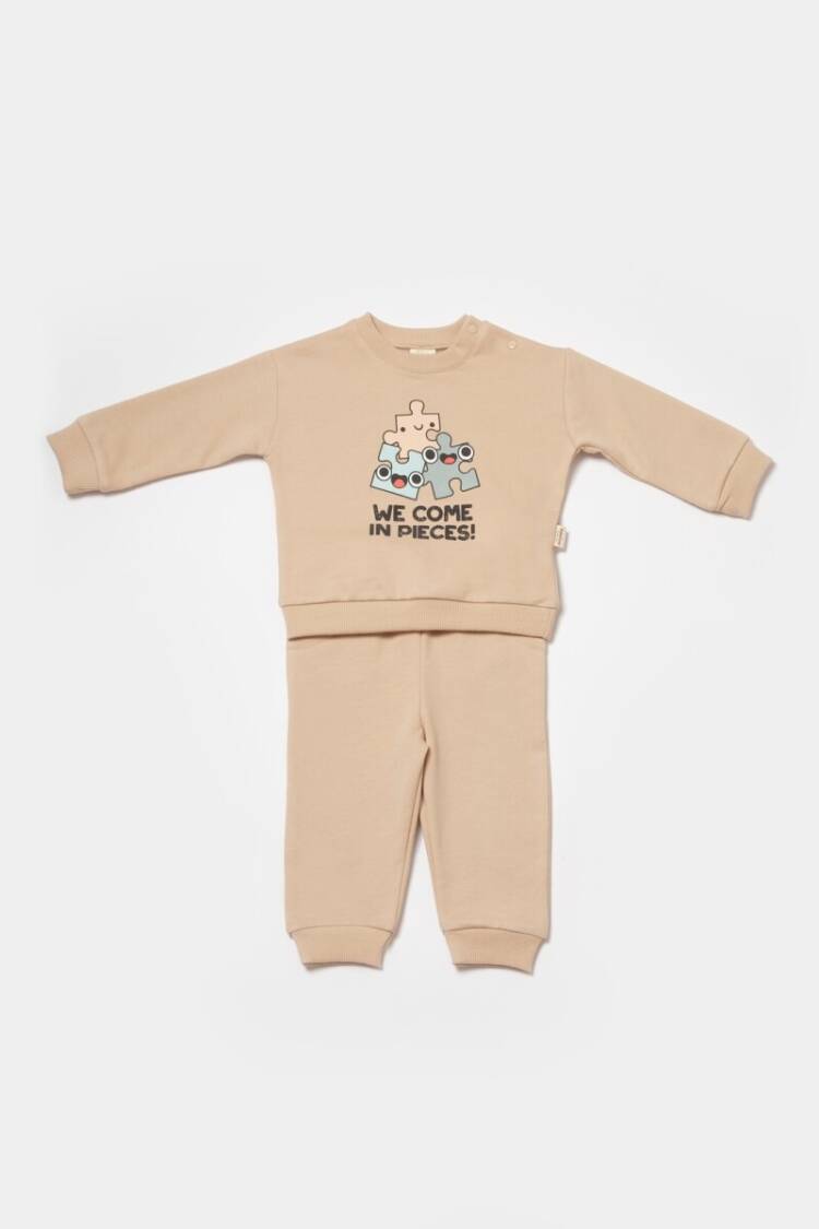 Wholesale Baby 2-Piece Sweatshirt and Pants Set 3-24M 100% Organic Cotton Baby Cosy - Brand: BabyCosy - Kids & Baby Clothes Wholesale - Globality Store