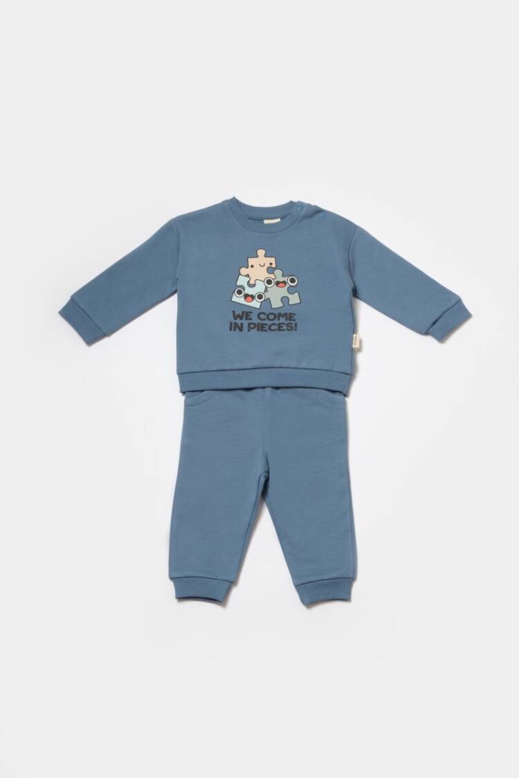 Wholesale Baby 2-Piece Sweatshirt and Pants Set 3-24M 100% Organic Cotton Baby Cosy - Brand: BabyCosy - Kids & Baby Clothes Wholesale - Globality Store