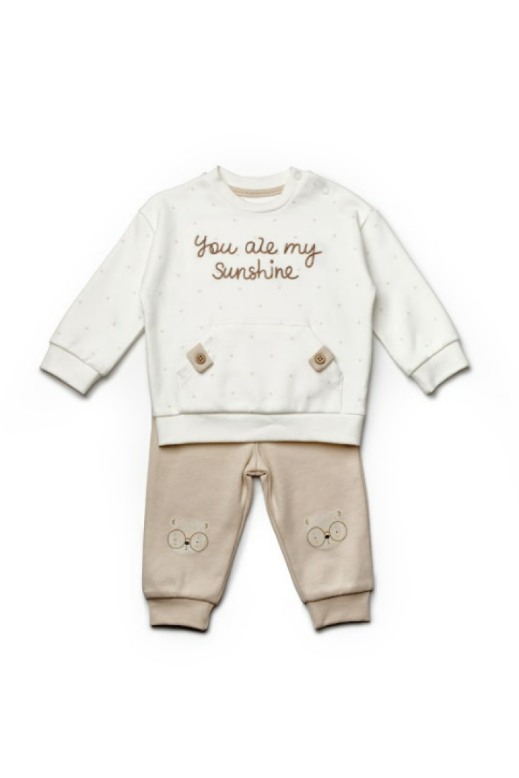 Wholesale Unisex Baby 2-Piece Sweatshirt and Pants Set 3-24M - Brand: BabyCosy - Kids & Baby Clothes Wholesale - Globality Store