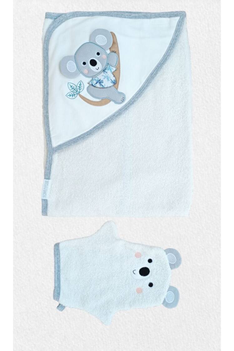 Wholesale Unisex Baby 2-Piece Towel Set 0-18M - Brand: Tomuycuk - Kids & Baby Clothes Wholesale - Globality Store