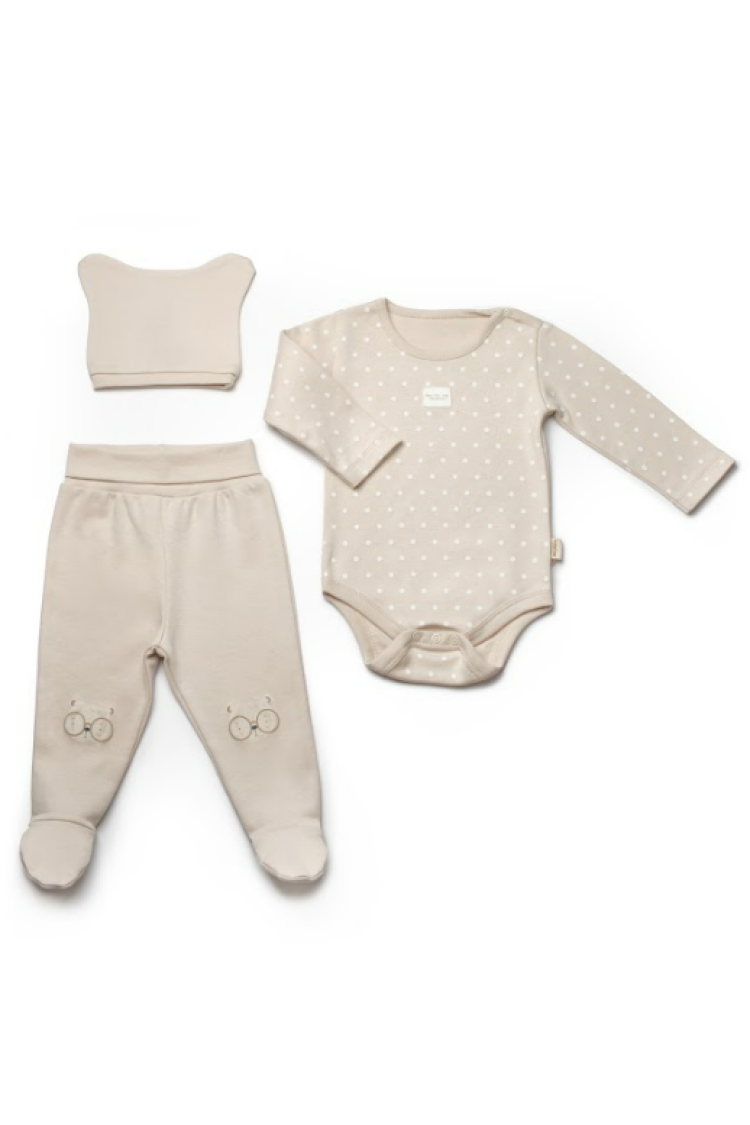 Wholesale Unisex Baby 3-Pack Bootie Pants Bodysuit and Hat 0-9M - Brand: BabyCosy - Kids & Baby Clothes Wholesale - Globality Store