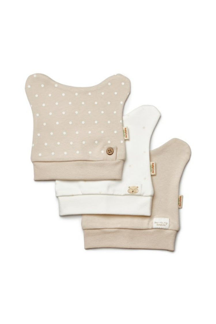 Wholesale Unisex Baby 3-Piece Hat 100% Organic Cotton 0-12M - Brand: BabyCosy - Kids & Baby Clothes Wholesale - Globality Store
