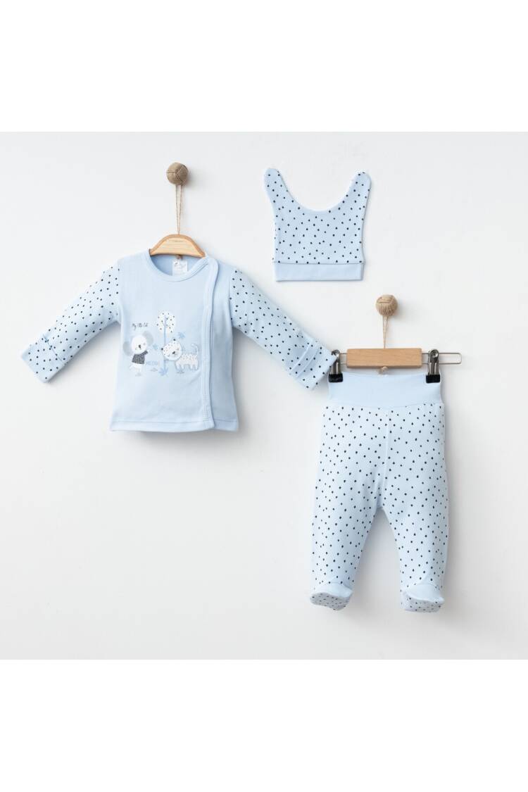 Wholesale Unisex Baby 3-Piece Newborn Set 0-3M - Brand: Gümüş Baby - Kids & Baby Clothes Wholesale - Globality Store