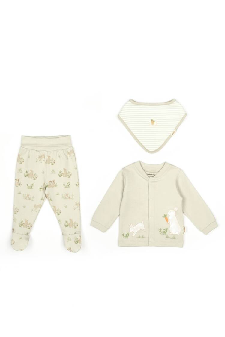 Wholesale Unisex Baby 3-Piece Pants Body and Bib Set 0-9M - Brand: BabyCosy - Kids & Baby Clothes Wholesale - Globality Store