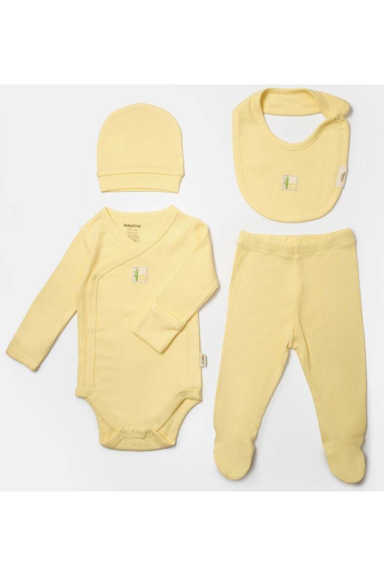 Wholesale Unisex Baby 4-Piece Onesies Set 0-9M - Brand: BabyCosy - Kids & Baby Clothes Wholesale - Globality Store
