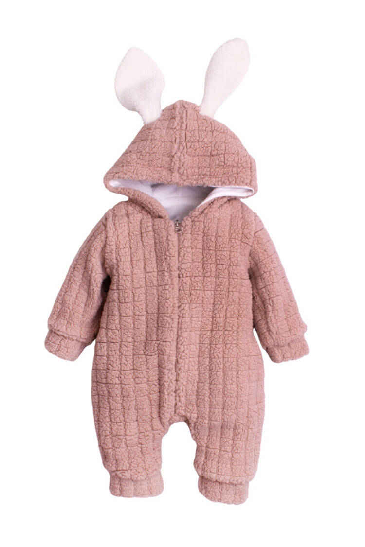 Wholesale Unisex Baby Hooded Overalls 3-12M - Brand: Kidexs - Kids & Baby Clothes Wholesale - Globality Store