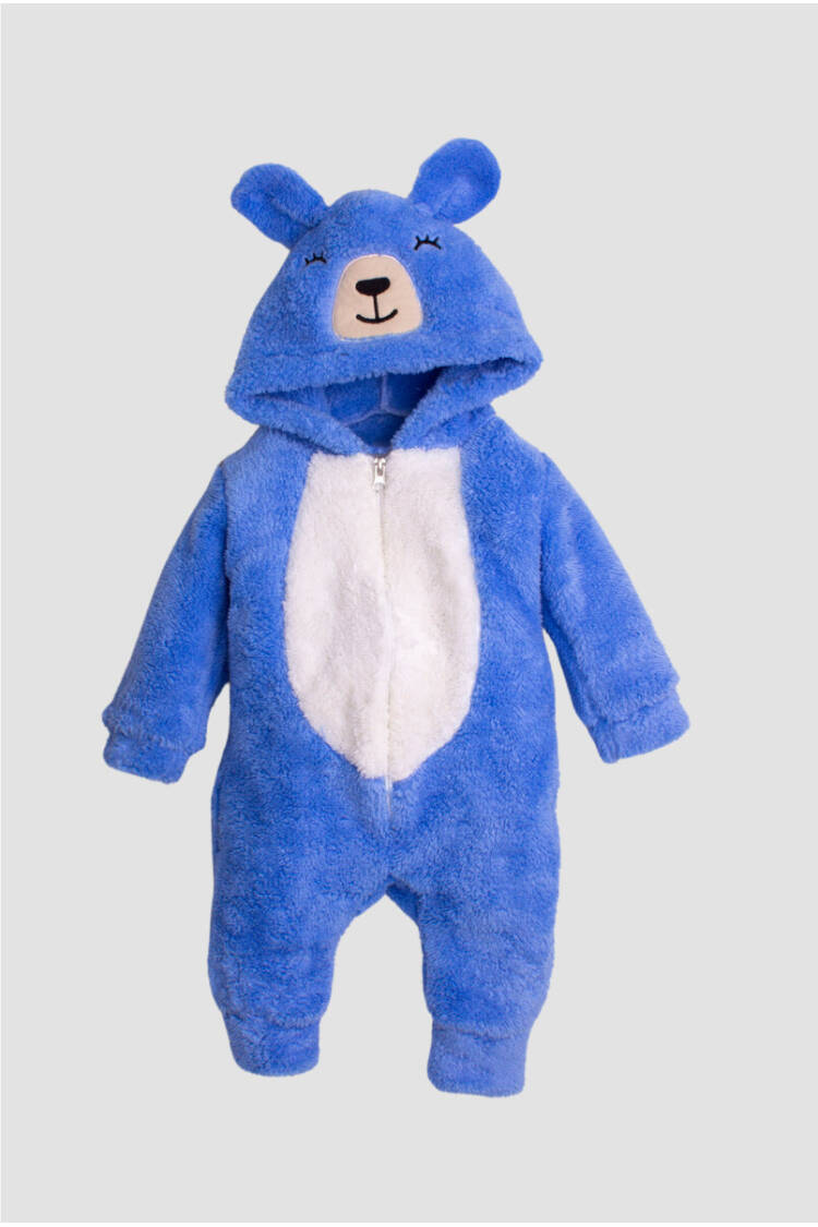 Wholesale Unisex Baby Hooded Welsoft Coverall 3-12M - Brand: Kidexs - Kids & Baby Clothes Wholesale - Globality Store