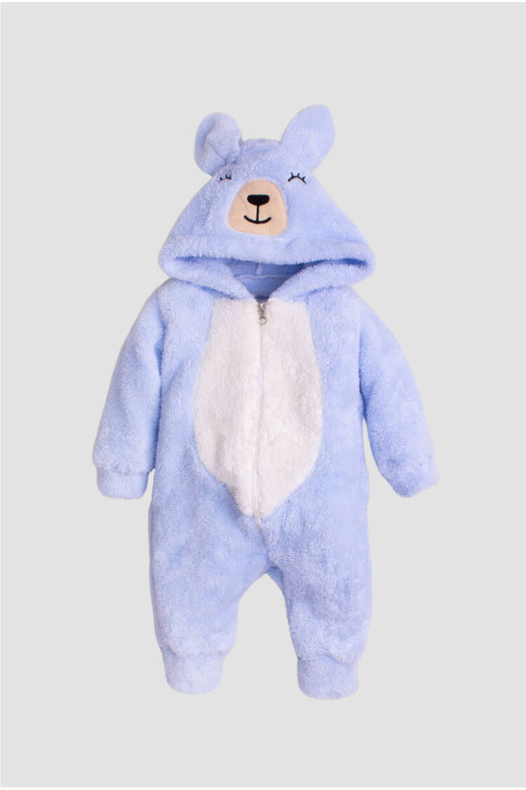 Wholesale Unisex Baby Hooded Welsoft Coverall 3-12M - Brand: Kidexs - Kids & Baby Clothes Wholesale - Globality Store