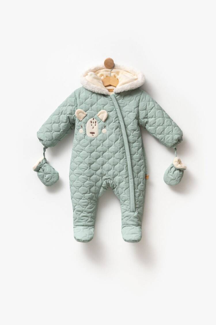 Wholesale Unisex Baby Jumpsuit Coat and Gloves Set 0-12M - Brand: Babyline - Kids & Baby Clothes Wholesale - Globality Store