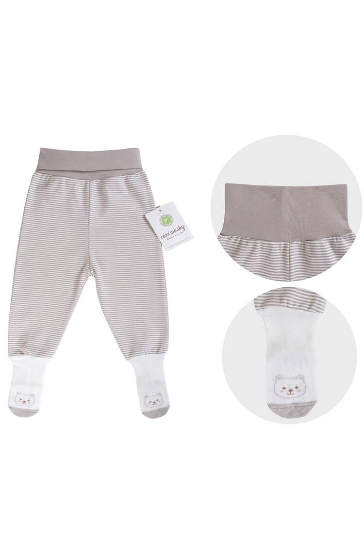 Wholesale Unisex Baby Pants with Socks 3-9M - Brand: Ciccimbaby - Kids & Baby Clothes Wholesale - Globality Store