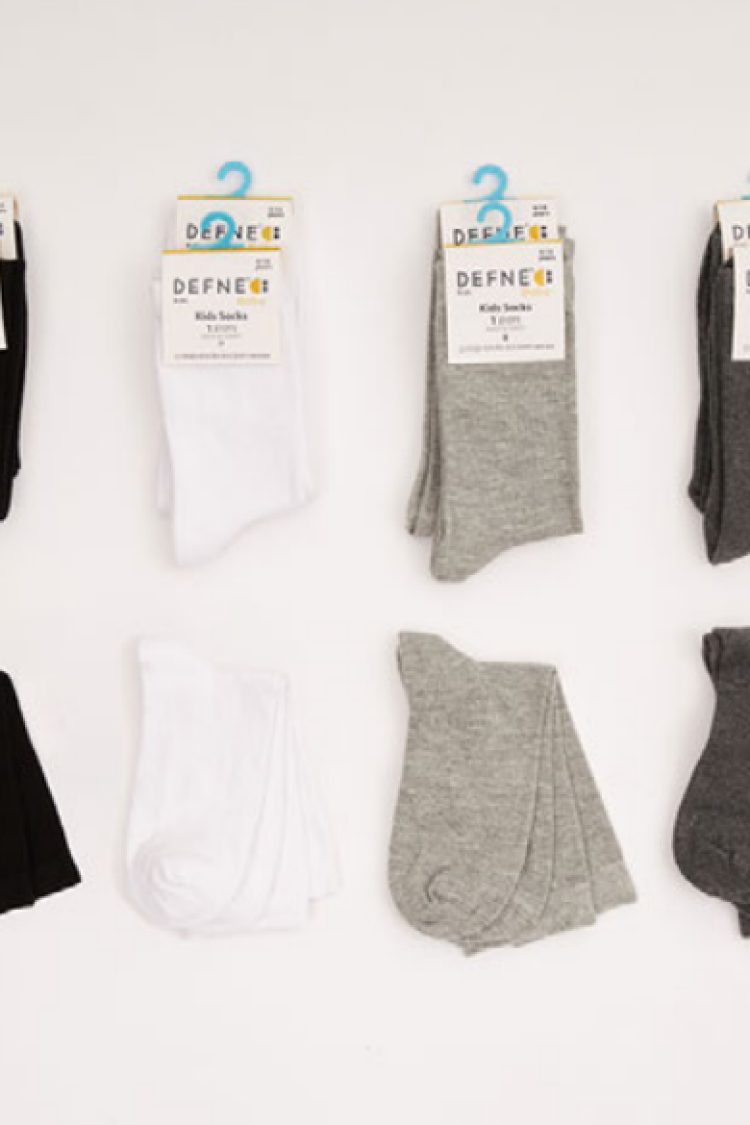 Wholesale 12-Piece Unisex Socks - Brand: Defne - Kids & Baby Clothes Wholesale - Globality Store