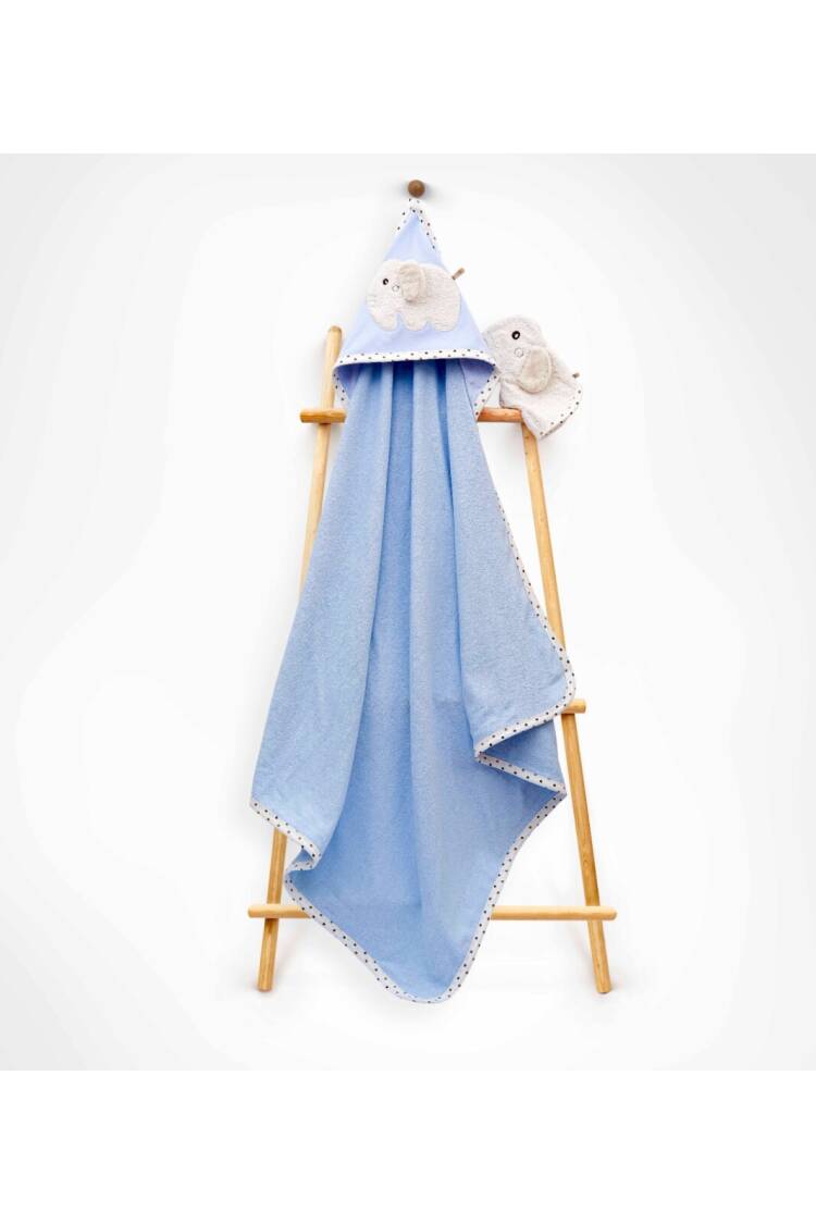 Wholesale Unisex Kids 2-Piece Scrub Mitt and Towel Set 85X80 - Brand: Babyline - Kids & Baby Clothes Wholesale - Globality Store