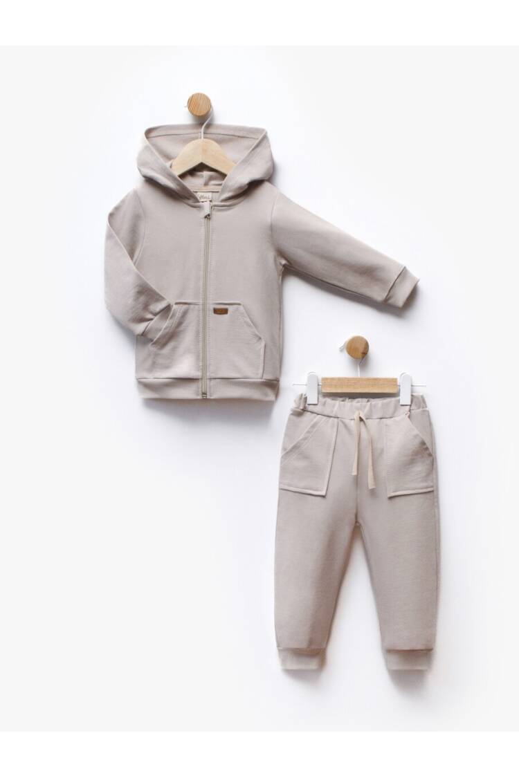 Wholesale Unisex Kids 2pcs Cardigan and Trousers Set 1-5Y - Brand: Flexi Baby - Kids & Baby Clothes Wholesale - Globality Store