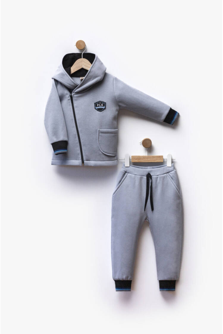 Wholesale Unisex Kids 2pcs Cardigan and Trousers Set 2-5Y - Brand: Flexi Baby - Kids & Baby Clothes Wholesale - Globality Store