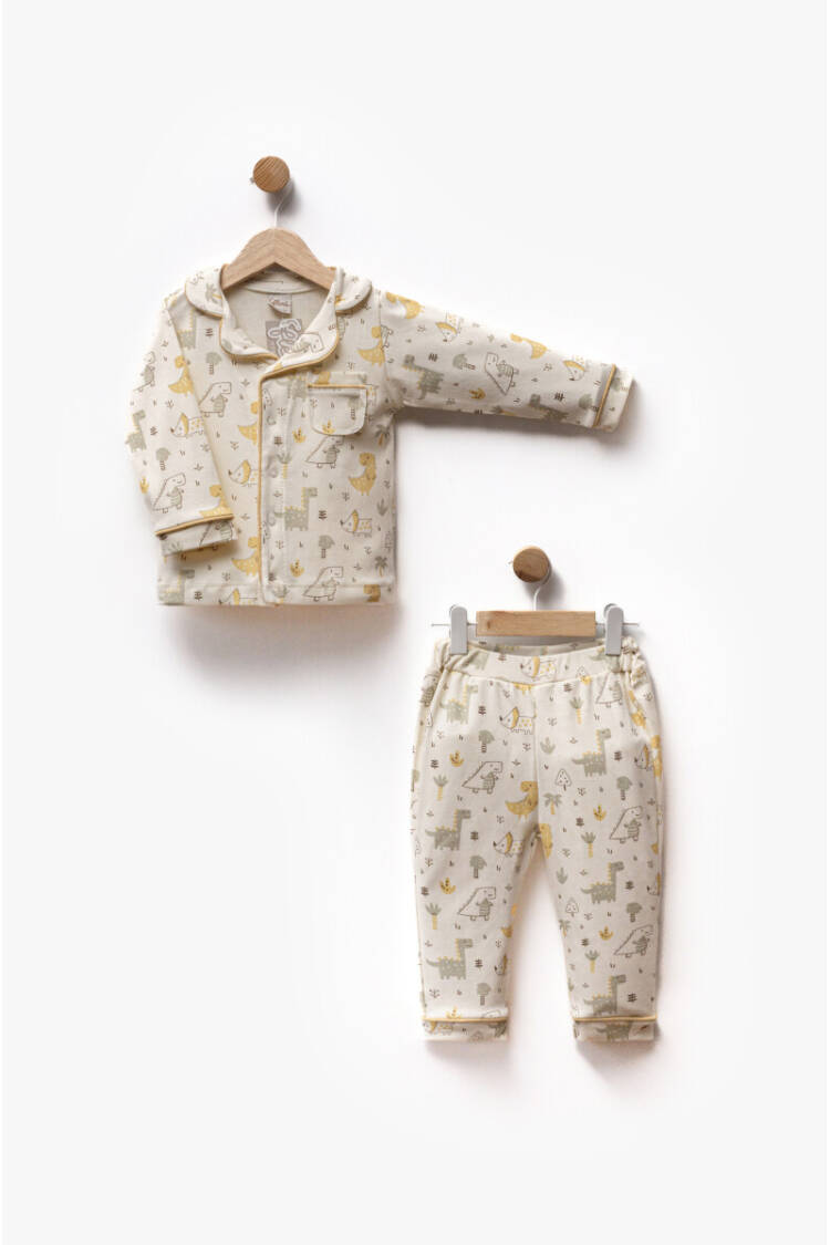 Wholesale Unisex Kids 2pcs Printed Pajama Set 1-5Y - Brand: Flexi Baby - Kids & Baby Clothes Wholesale - Globality Store