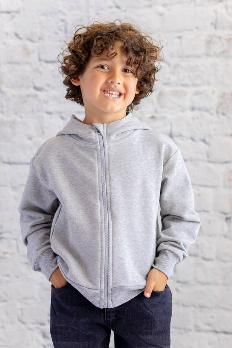 Wholesale Unisex Kids Basic Hooded Jacket 1-12Y - Brand: Zeyland - Kids & Baby Clothes Wholesale - Globality Store