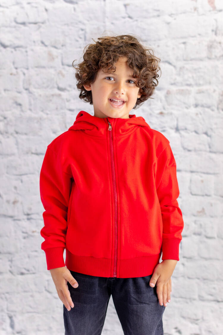 Wholesale Unisex Kids Basic Hooded Jacket 1-12Y - Brand: Zeyland - Kids & Baby Clothes Wholesale - Globality Store