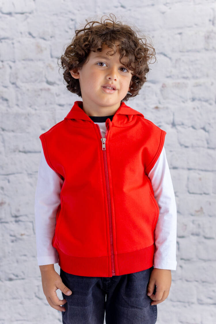 Wholesale Unisex Kids Basic Hooded Vest 1-12Y - Brand: Zeyland - Kids & Baby Clothes Wholesale - Globality Store