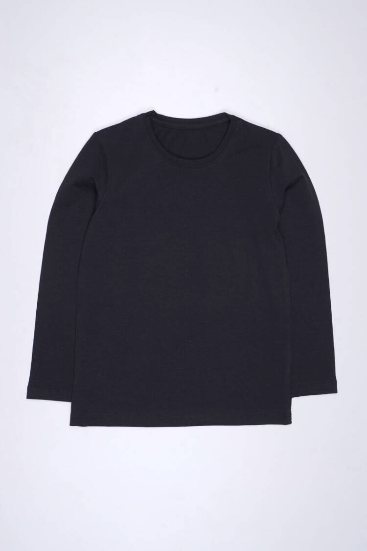 Wholesale Unisex Long Sleeve Basic T-shirt 9-12Y - Brand: Interkidsy Basic - Kids & Baby Clothes Wholesale - Globality Store