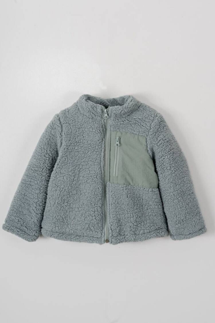 Wholesale Unisex Welsoft Sherpa Cardigan 1-5Y - Brand: Verscon - Kids & Baby Clothes Wholesale - Globality Store