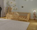 Wholesale Wood Bed 200x100 cm - Brand: Wood and Montessori - Kids & Baby Clothes Wholesale - Globality Store