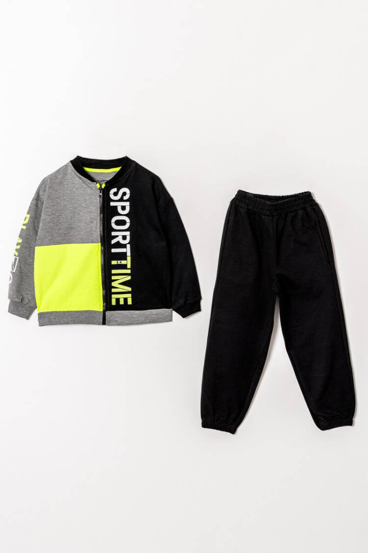 Wholessale Boys Zippered Tracksuit Set 6-9Y - Brand: Tuffy - Kids & Baby Clothes Wholesale - Globality Store