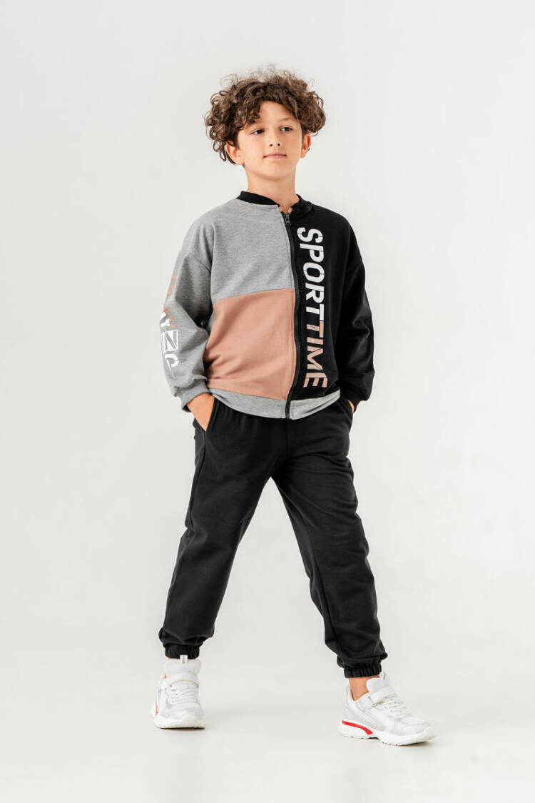 Wholessale Boys Zippered Tracksuit Set 6-9Y - Brand: Tuffy - Kids & Baby Clothes Wholesale - Globality Store