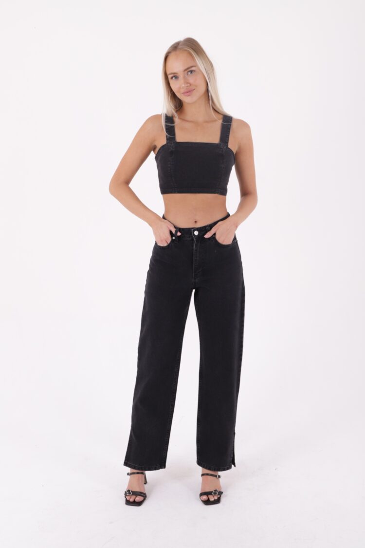 Stove Pipe Leg High Waist Side Slit Comfortable Jean Normal - Brand: XLove - Women & Kids, Baby Clothes Wholesale - Globality Store