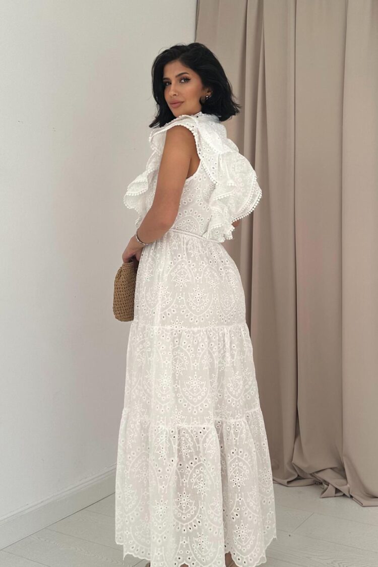 Frilly Button Dress