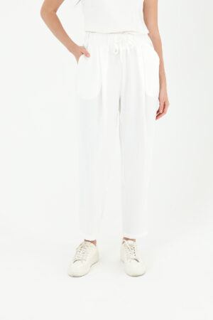 Women's Tied Waist Carrot Shape Trousers - Brand: Puane - Women & Kids, Baby Clothes Wholesale - Globality Store