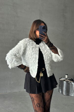 Rose Patterned Tulle Wholesale Jacket - Brand: Topshow - Women & Kids, Baby Clothes Wholesale - Globality Store