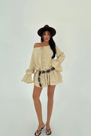 Lace Detail Dress - Brand: EYYO ATELIER - Women & Kids, Baby Clothes Wholesale - Globality Store